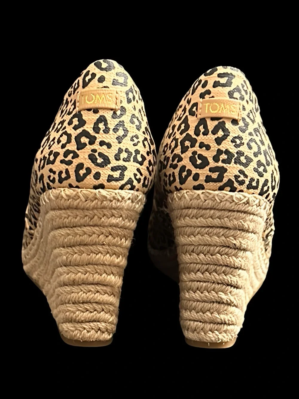 TOMS Michelle Wedge Espadrilles Size 10 NWOT